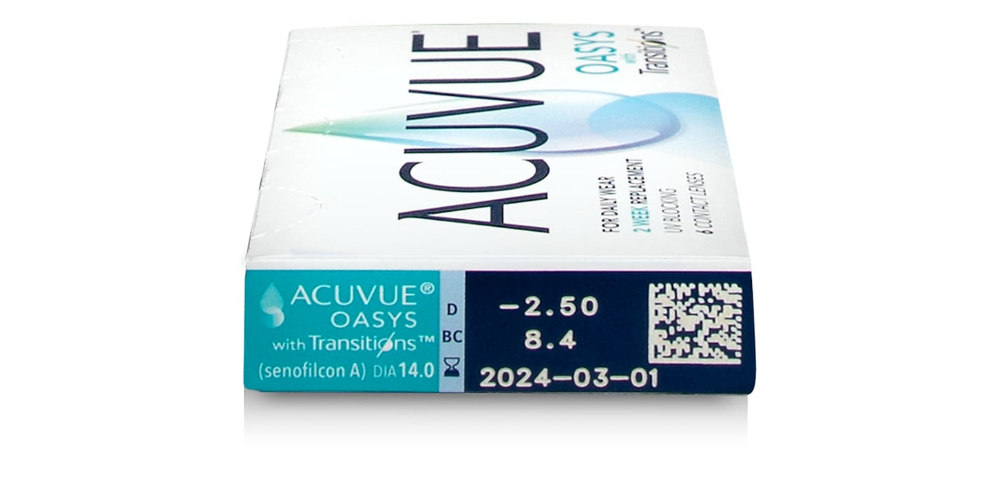 Acuvue Oasys® with Transitions™, 6 pack
